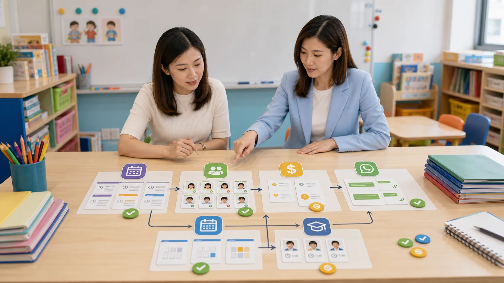 教育中心 AI agent 系統指南:查詢、排堂、學費與 WhatsApp 跟進